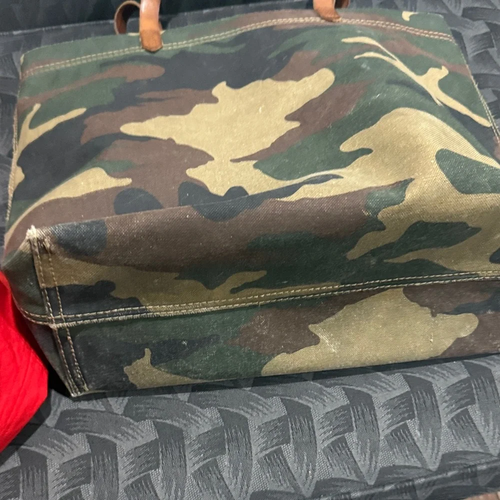 Madewell Camo Canvas bag Leather Handles - Picture 6 of 6